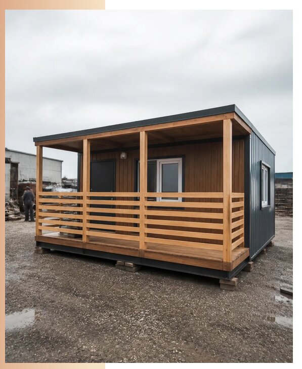 Изготовление и аренда бытовок с террасой в Белове