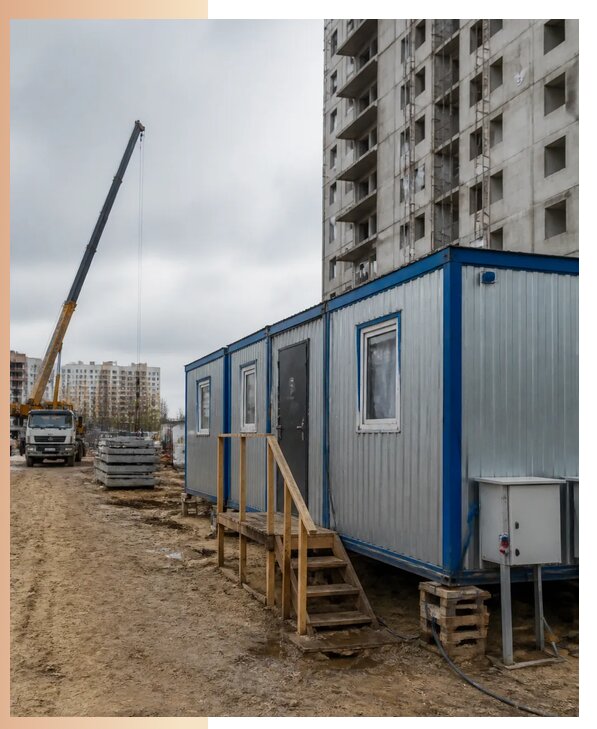 Аренда строительных вагончиков для рабочих в Белове